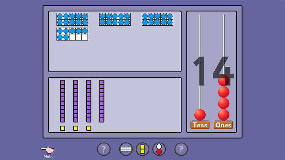 Ten Frame, Dienes and Abacus