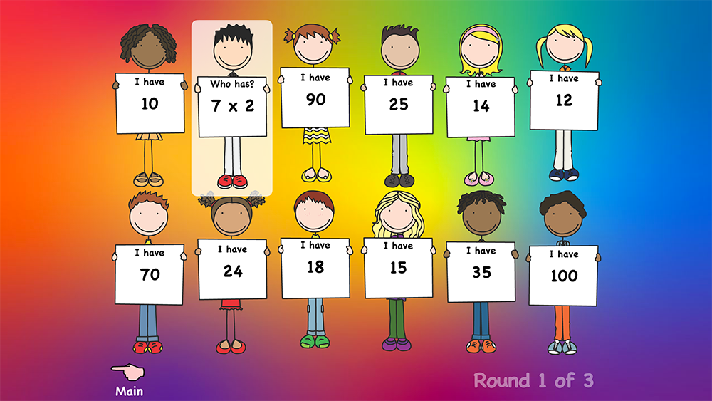 I have...Who has? - Times Tables