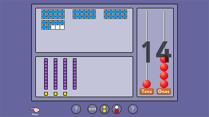 Ten Frame, Dienes and Abacus
